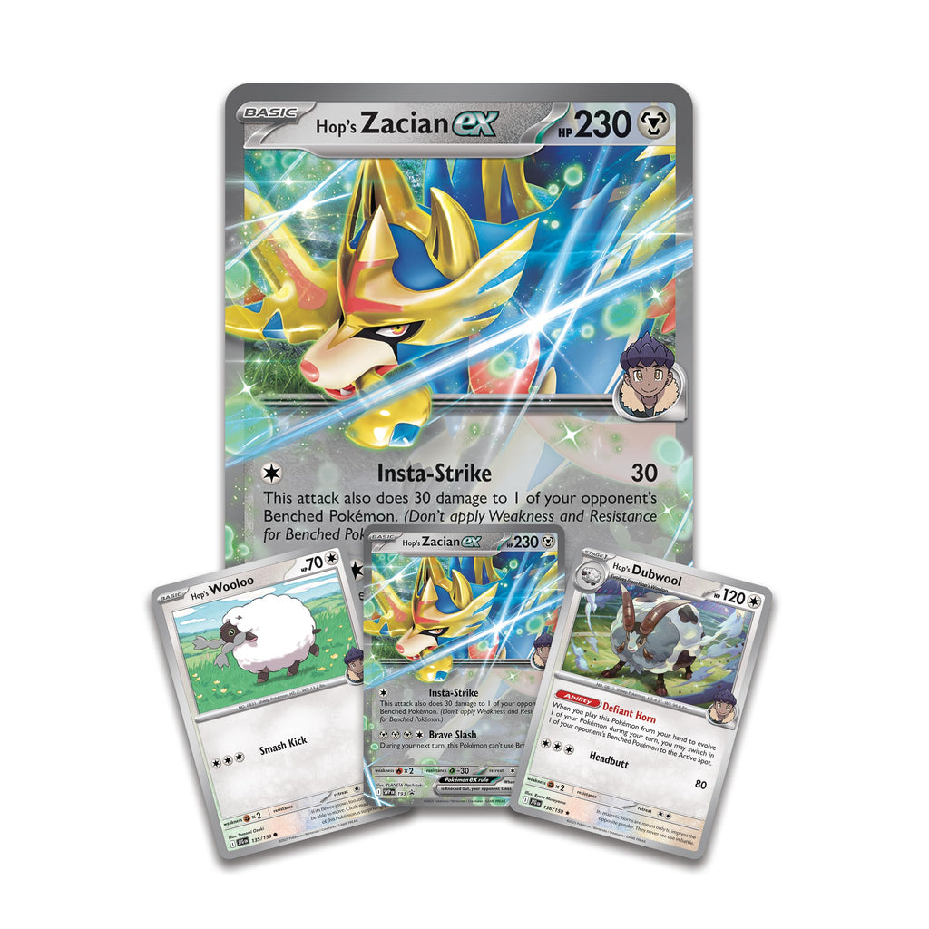 Pokemon TCG: Hop’s Zacian ex Box - 4 Packs - 4