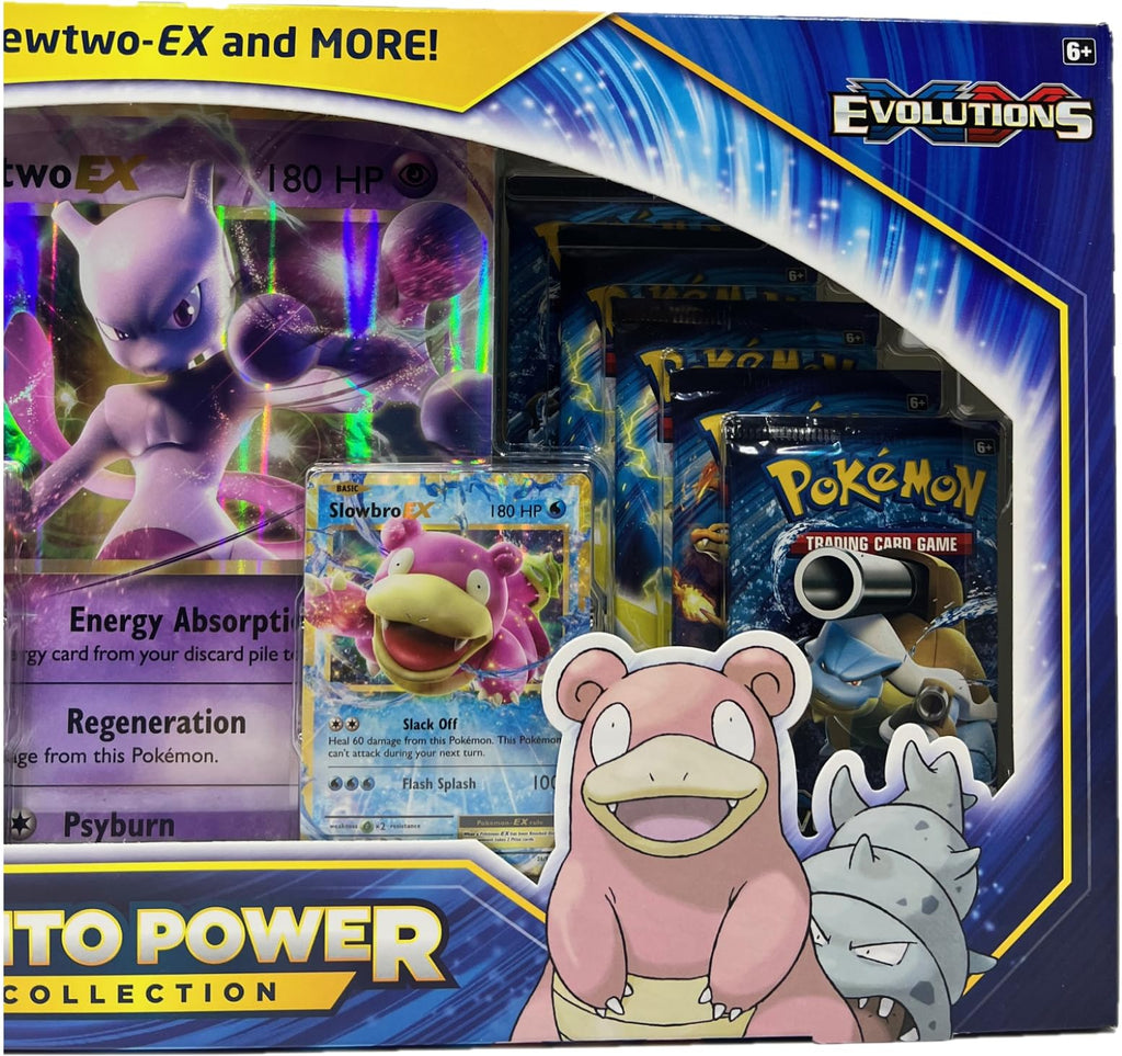 Pokemon TCG: Mewtwo-EX Slowbro-EX Kanto Power Premium Collection, 10 XY Evolutions Booster Packs - 4