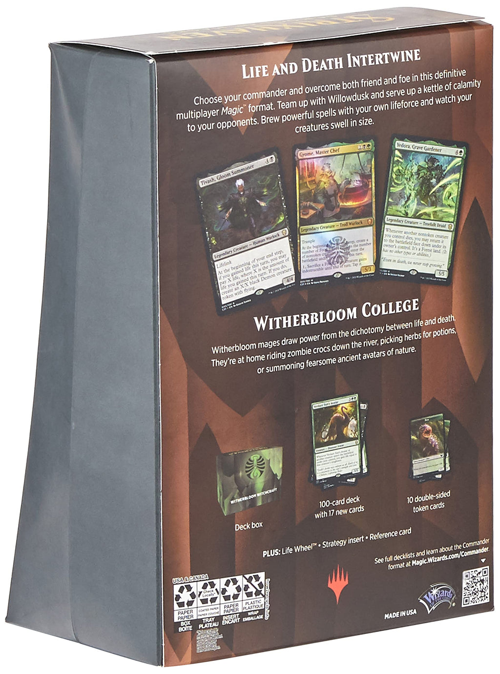 Magic: The Gathering Strixhaven Commander Deck – Witherbloom Witchcraft (Black-Green) - 4
