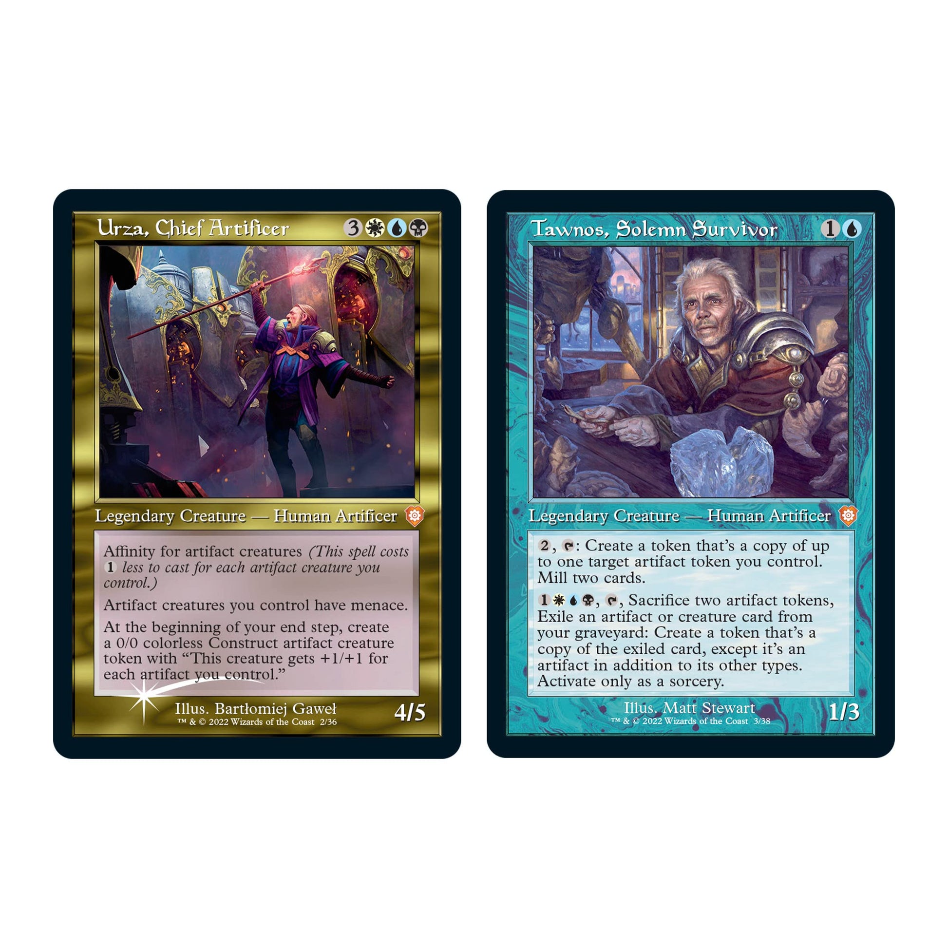 Magic: The Gathering The Brothers’ War Retro-Frame Commander Deck - Urza's Iron Alliance (White-Blue-Black) + Collector Booster Sample Pack - 6