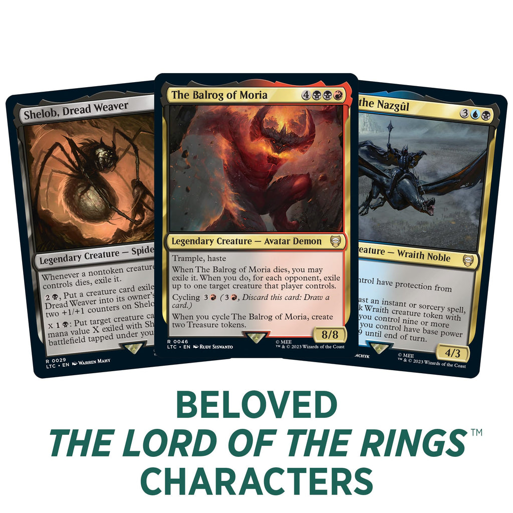 Magic: The Gathering The Lord of The Rings: Tales of Middle-Earth Commander Deck 4 + Collector Booster Sample Pack - 4