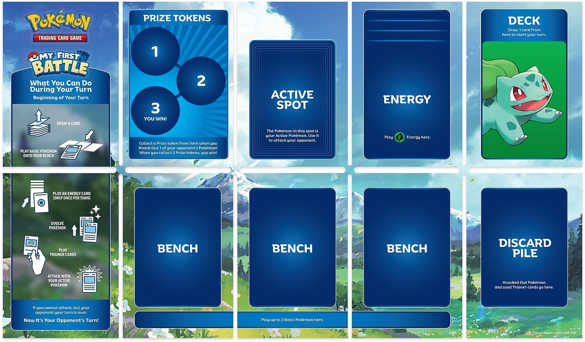 Pokémon TCG: My First Battle—Pikachu and Bulbasaur (2 Ready-to-Play mini Decks & Accessories) - 3