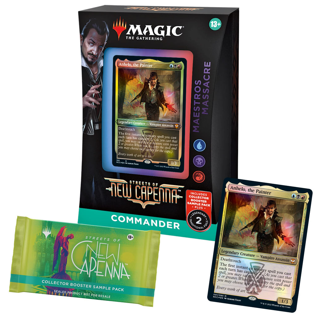 Magic: The Gathering Streets of New Capenna 5 Commander Deck Bundle – Includes 1 Obscura Operation, 1 Maestros Massacre, 1 Riveteers Rampage, 1 Cabaretti Cacophony, 1 Bedecked Brokers - 3