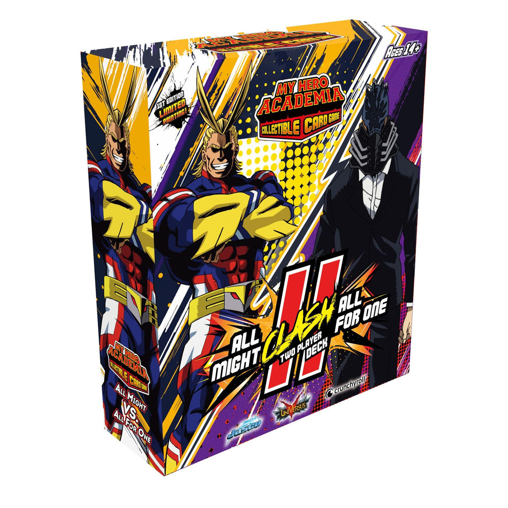 My Hero Academia Collectible Card Game All Might Vs. All for One Two Player Clash Decks | Trading Card Game for Adults and Teens | Ages 14+ | 2 Players | Avg. Playtime 45+ Mins | Made by Jasco Games - 2