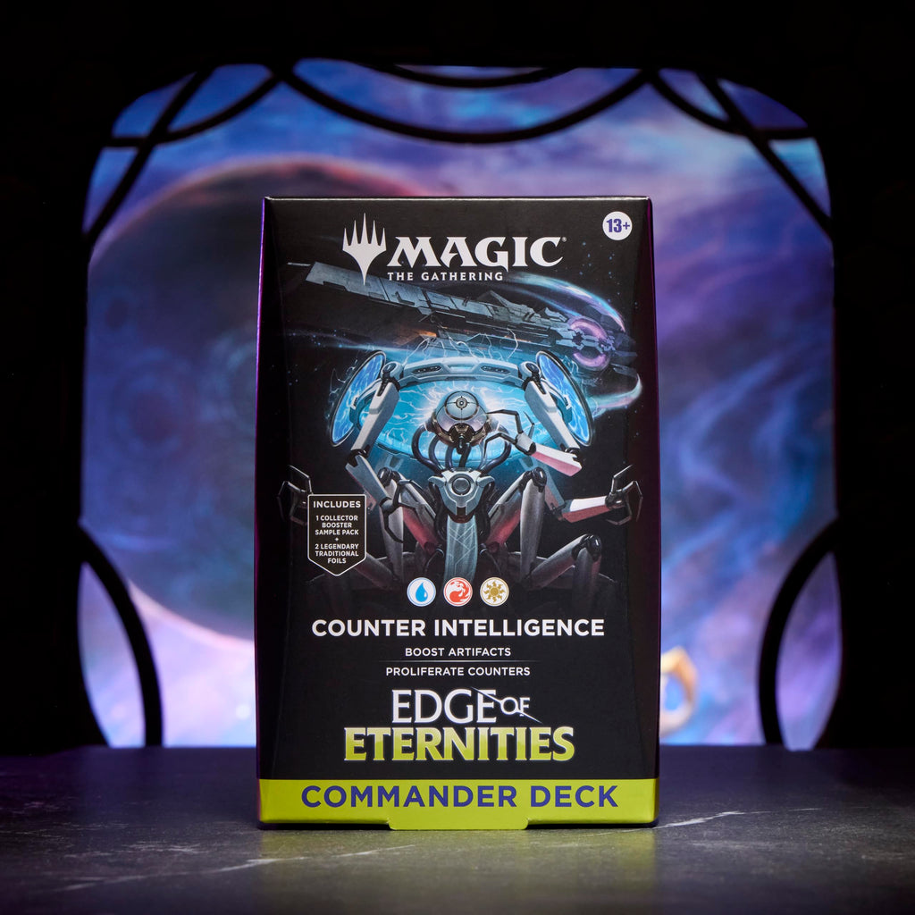 Magic: The Gathering Edge of Eternities Commander Deck Bundle - 2 of Each Deck (2 World Shaper + 2 Counter Intelligence) - 3