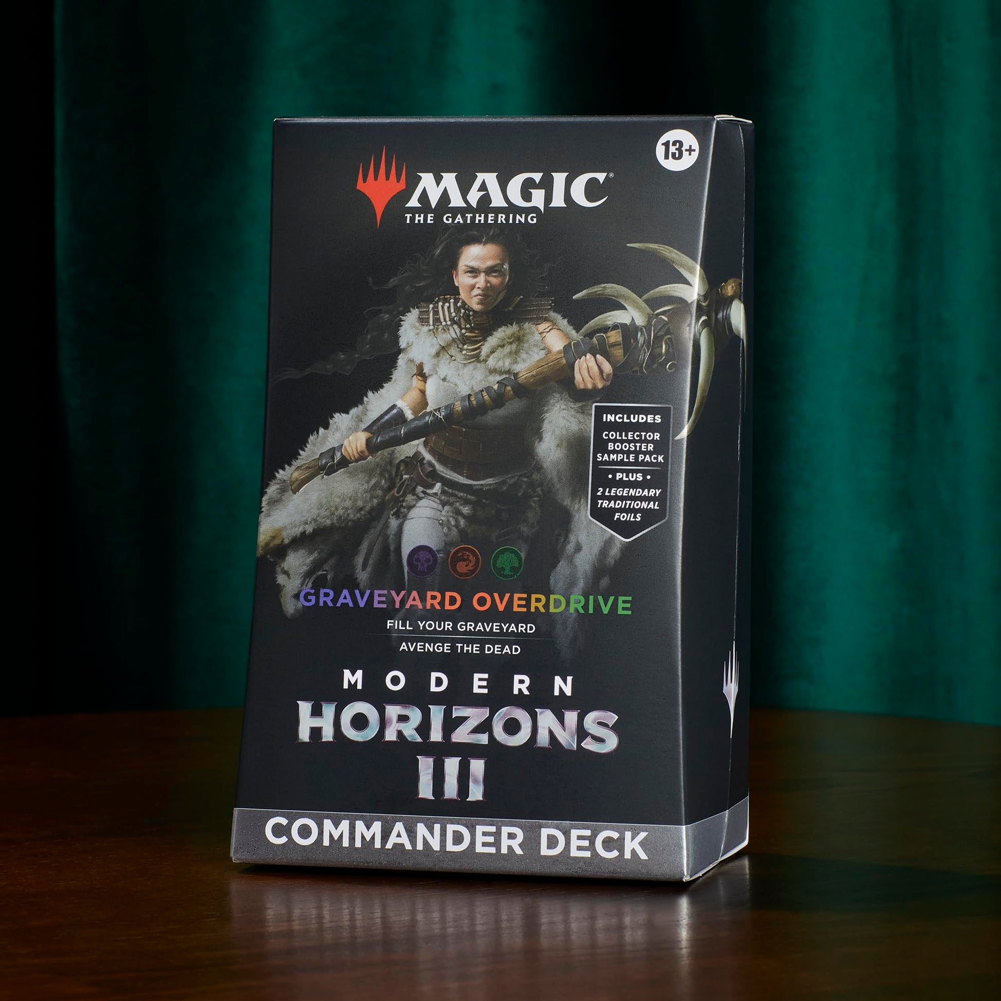 Magic: The Gathering Modern Horizons 3 Commander Deck - Graveyard Overdrive (100-Card Deck, 2-Card Collector Booster Sample Pack + Accessories) - 6