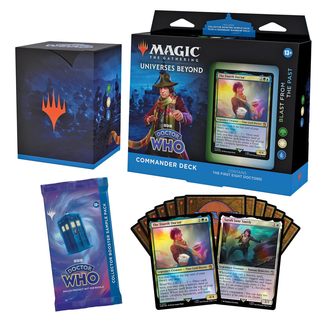 Magic: The Gathering Doctor Who Commander Deck Bundle – Includes All 4 Decks (1 Masters of Evil, 1 Blast from The Past, 1 Timey-Wimey, and 1 Paradox Power Deck Set) - 6