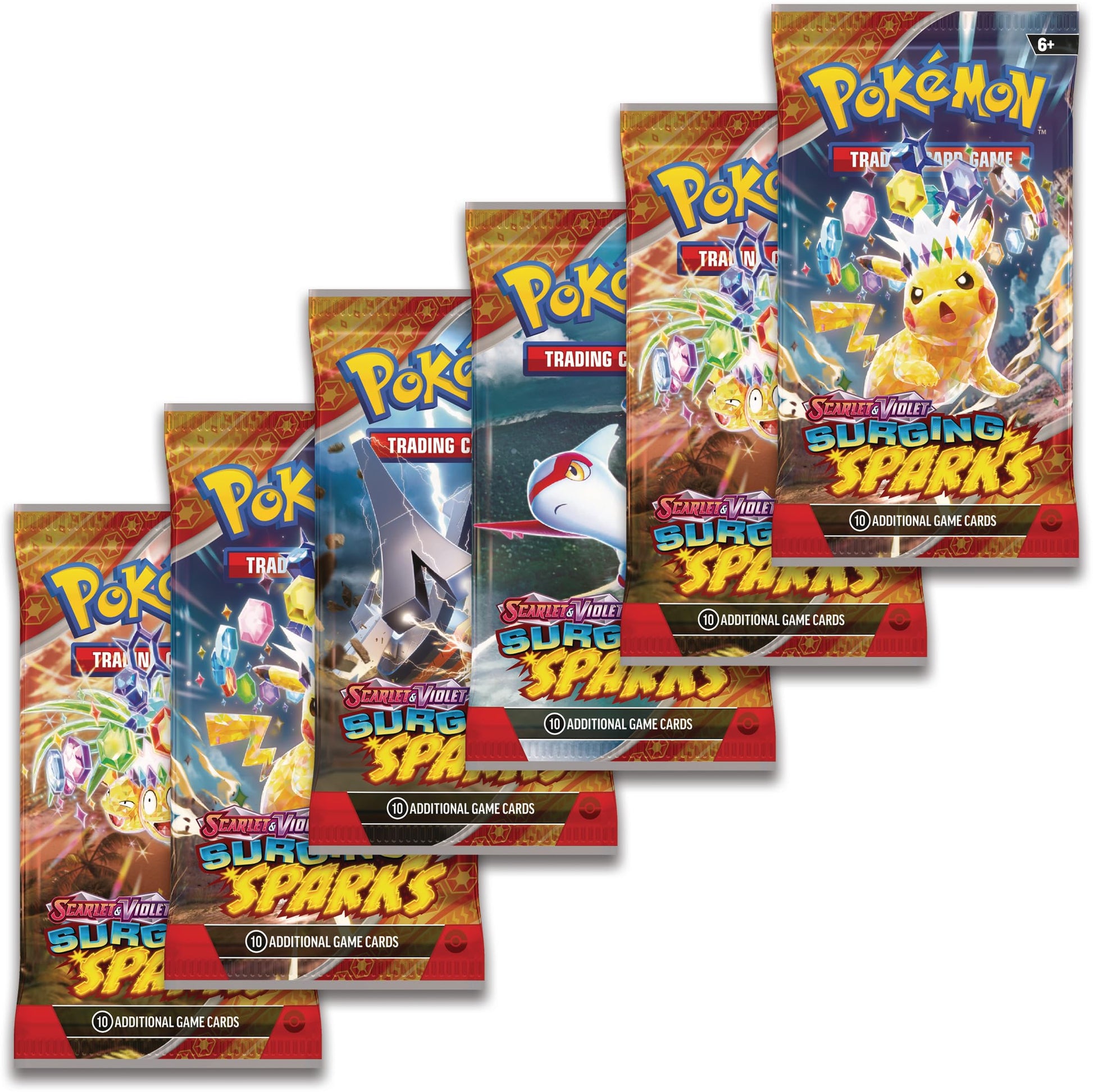 Pokémon TCG: Scarlet & Violet—Surging Sparks Booster Bundle (6 Booster Packs) - 2