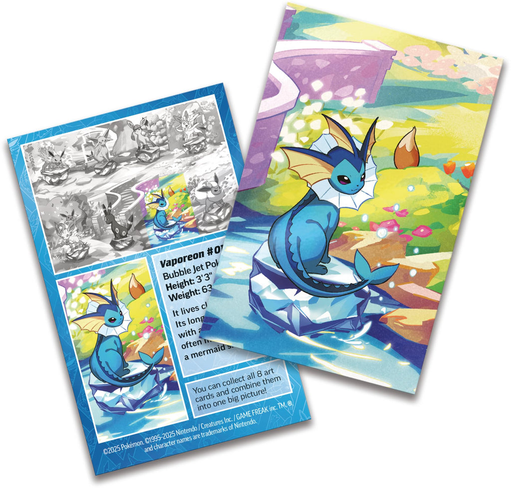 Pokemon TCG: Scarlet & Violet —Prismatic Evolutions Mini Tin - Vaporeon (2 Booster Packs & 1 Coin) - 4