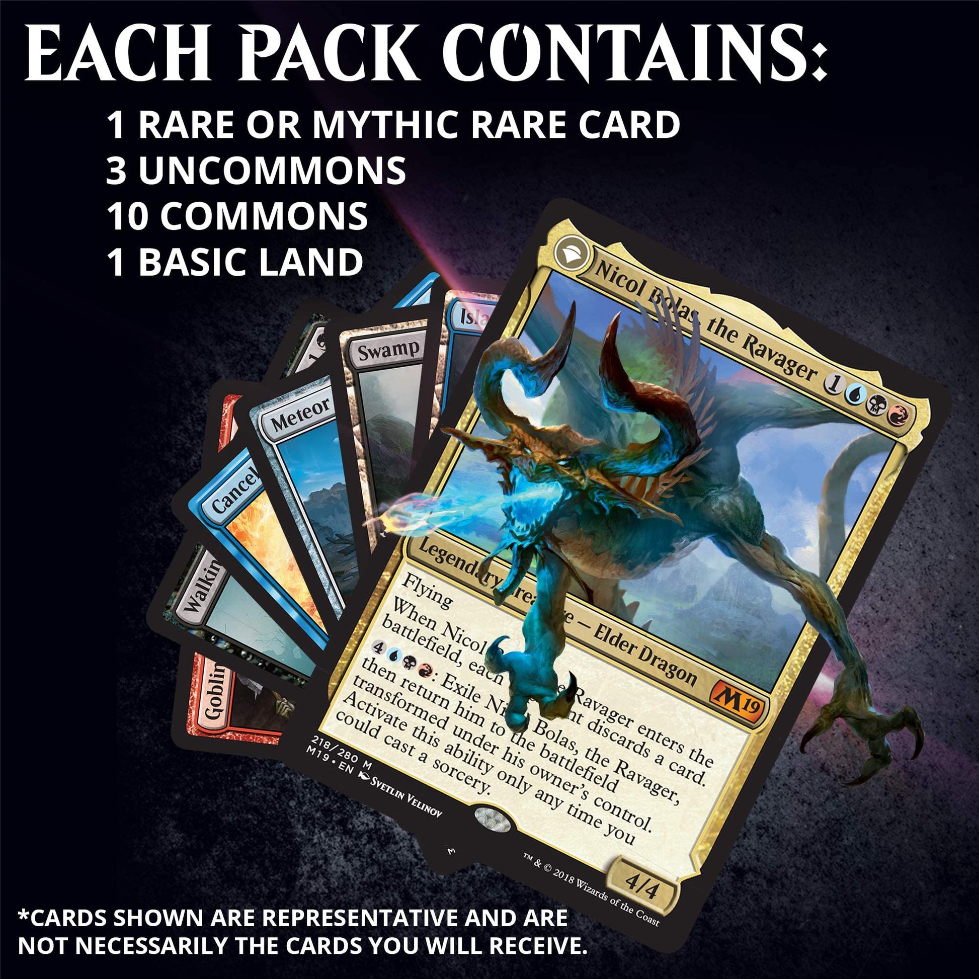 Magic: The Gathering Core Set 2019 Booster Box | 36 Booster Packs (540 Cards) - 4