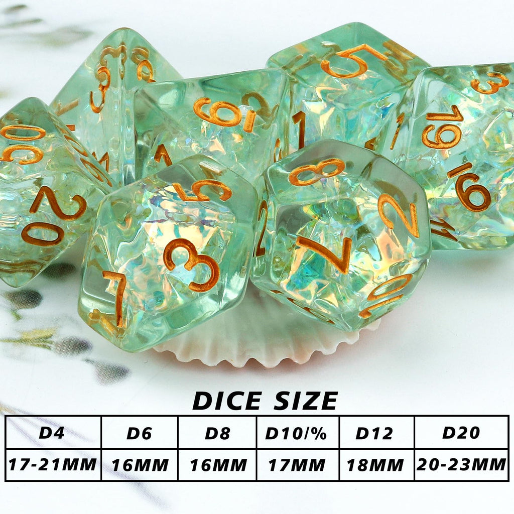 Haxtec Mystery Dice Set DND Dice Wide Range of Patterns Polyhedral Gaming Dice for Tabletop & Role-Playing RPG DND Gift - 3