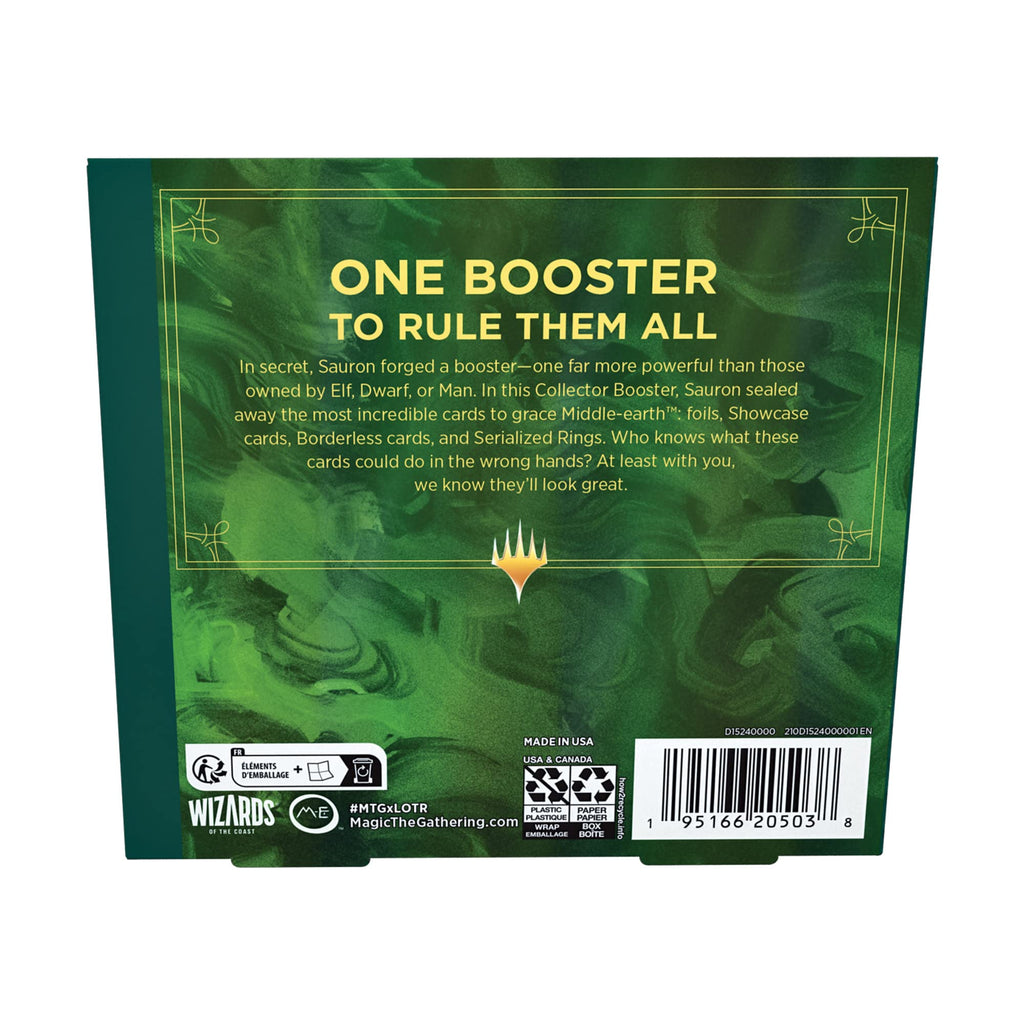 Magic: The Gathering The Lord of The Rings: Tales of Middle-Earth Collector Booster Box - 12 Packs + 1 Box Topper Card - 2