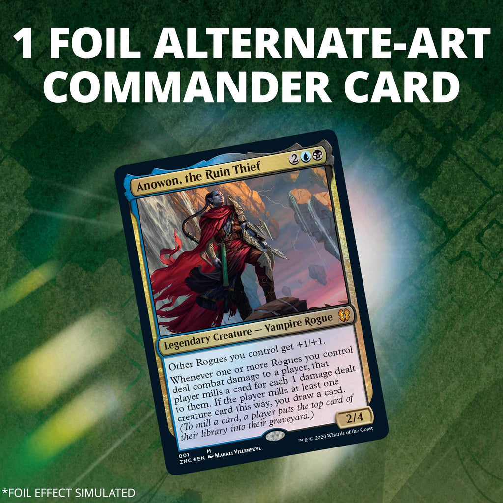 Magic: The Gathering Zendikar Rising Commander Deck – Sneak Attack | 100 Card Ready-to-Play Deck | 1 Foil Commander | Blue-Black - 6