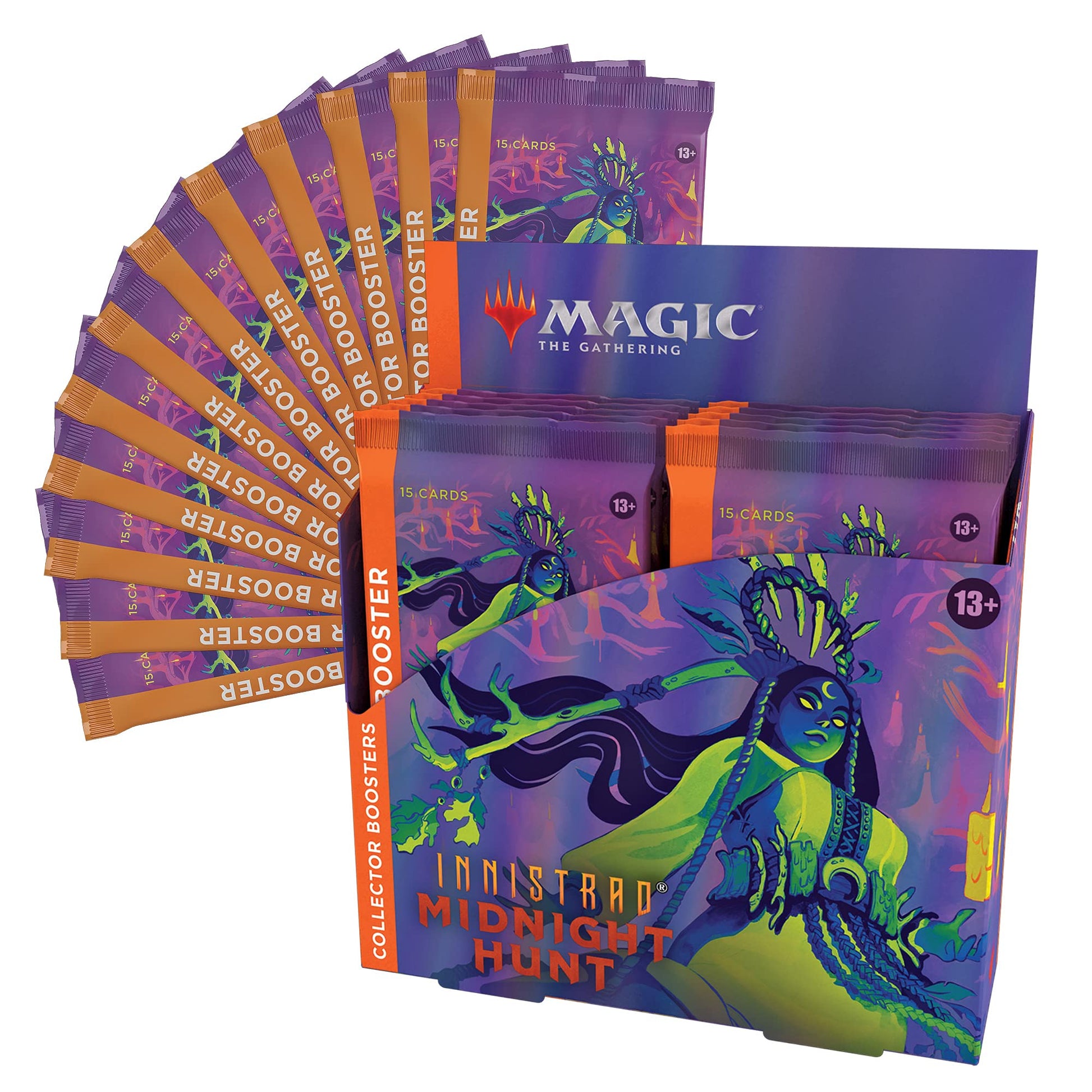 Magic: The Gathering Innistrad: Midnight Hunt Collector Booster Box, 12 Packs - 4