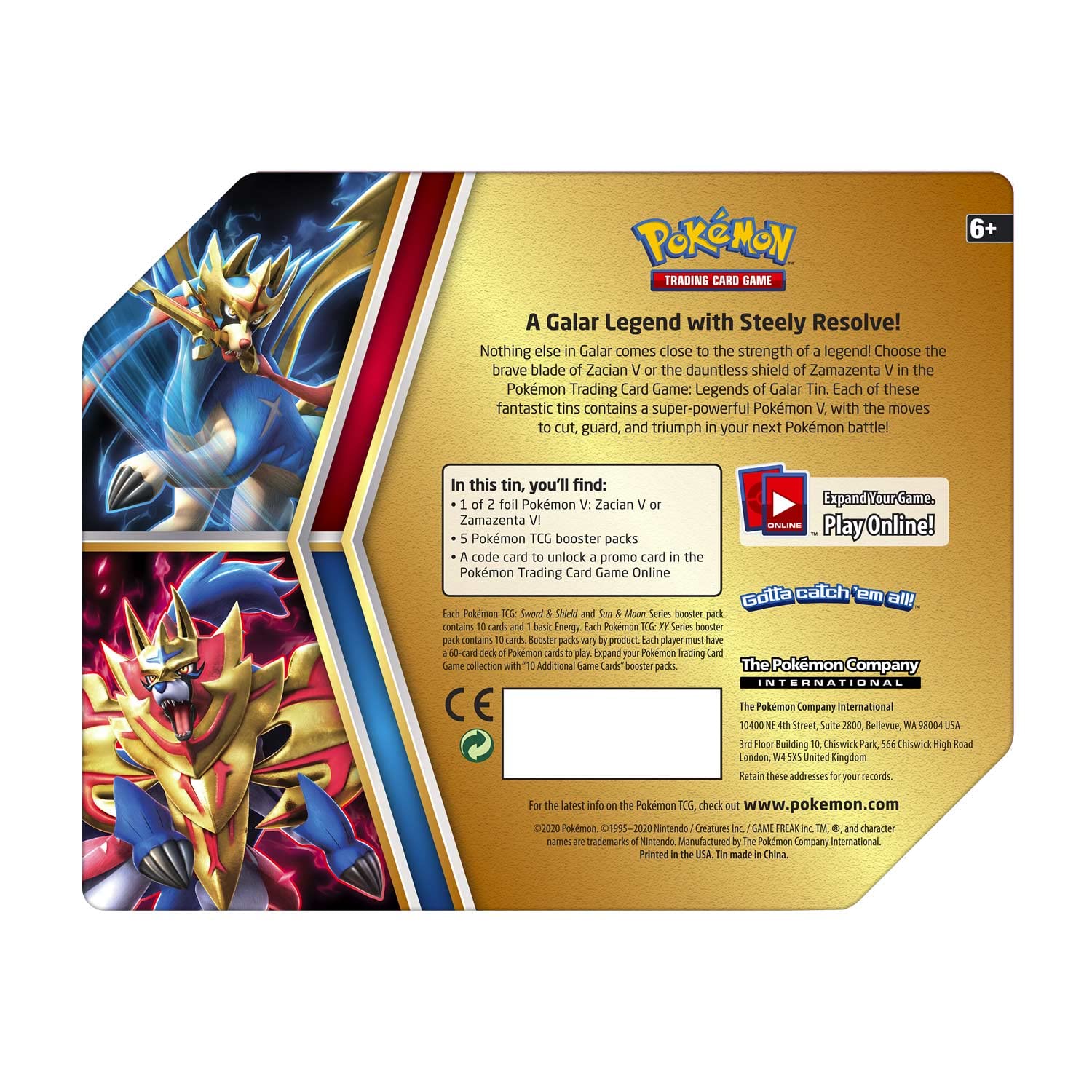 Pokemon TCG: Legends of Galar Tins Randomly Selected - 4