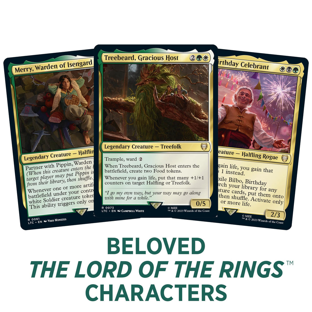 Magic The Gathering The Lord of The Rings: Tales of Middle-Earth Commander Deck 2 + Collector Booster Sample Pack - 4
