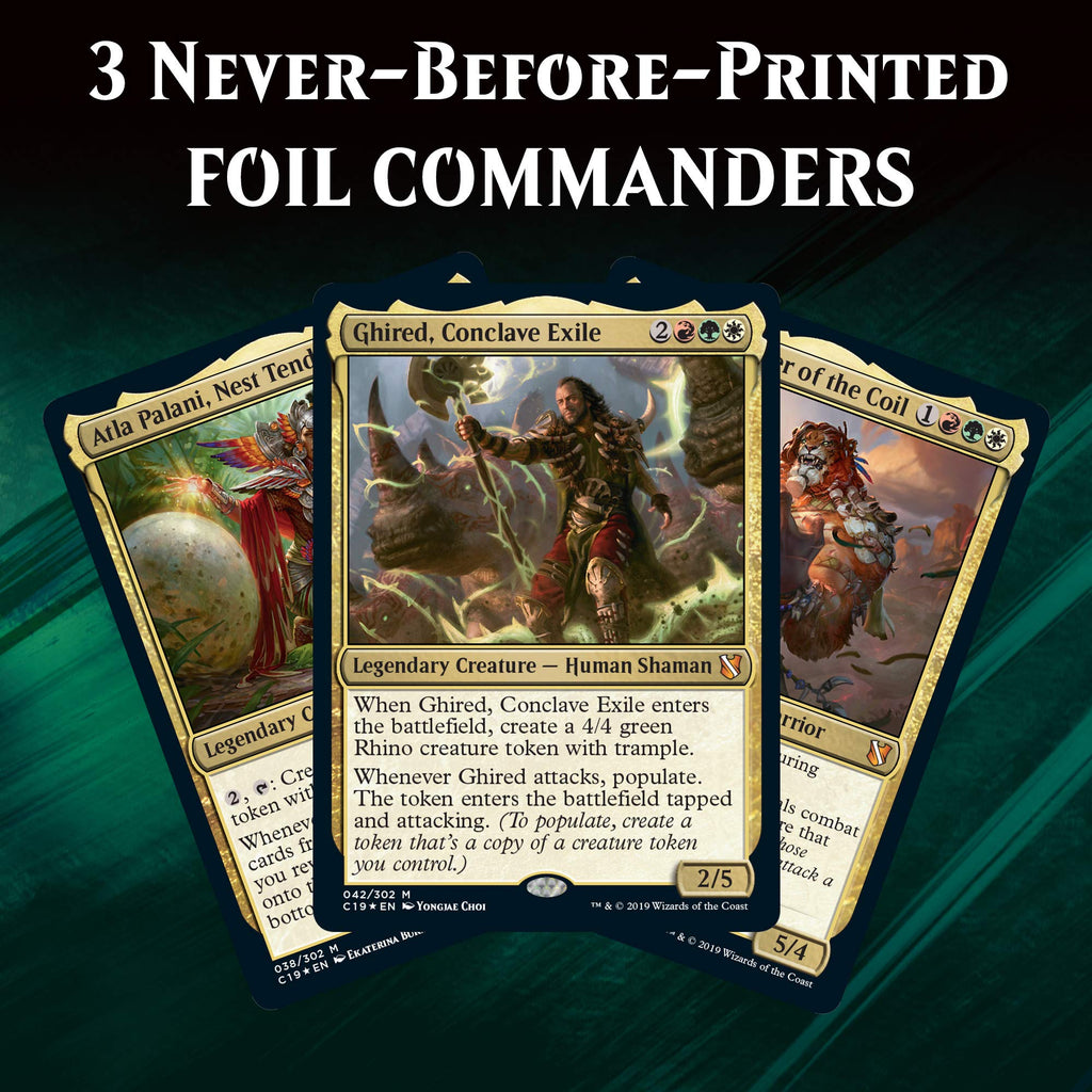 Magic: The Gathering Commander 2019 Primal Genesis Deck | 100-Card Ready-to-Play Deck | 3 Foil Commanders - 4