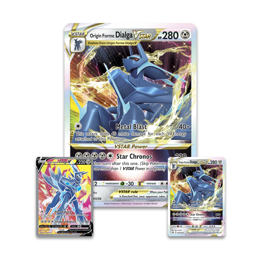 Pokémon TCG: Origin Forme Dialga VSTAR Premium Collection (2 Etched Foil Promo Cards, 1 Foil Oversize Card & 5 Booster Packs) - 8