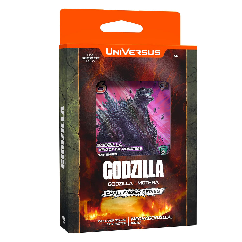 UniVersus Godzilla Challenger Series - Godzilla & Mothra Deck - 2 Character Decks, Ready to Play, Deck Building Card Game, Licensed, UVS Games - 2