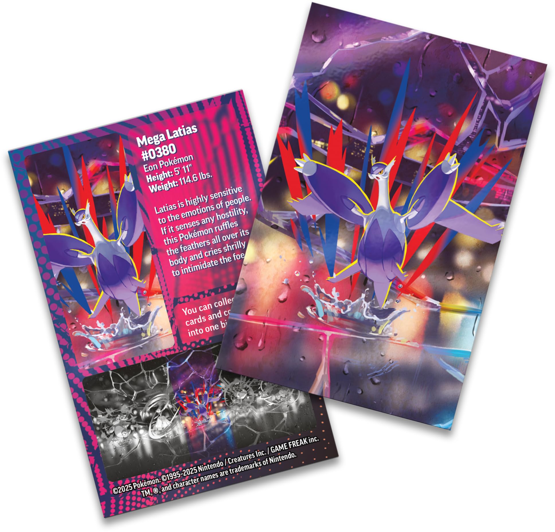 Pokémon TCG: Mega Heroes Mini Tin – Mega Latias (1 Sticker, 1 Art Card & 2 Booster Packs) - 2