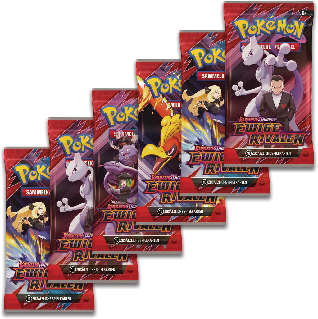 Pokémon - Trading Card Game: Crimson & Purple Booster Bundle - Eternal Rivals (6 Booster Packs) - 3