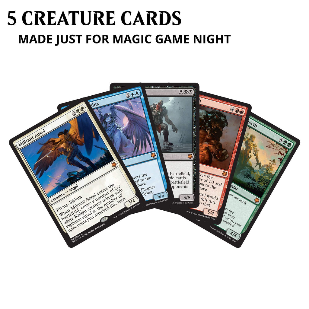 Magic: The Gathering Magic Game Night | Card Game for 2-5 Players | 5 Decks | 5 Dice | Accessories - 5