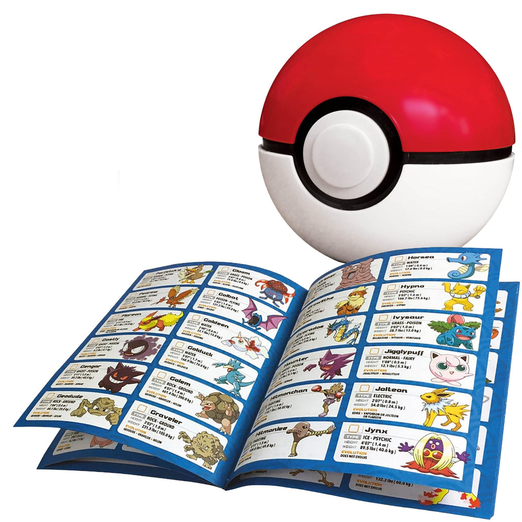 Pokemon Trainer Guess - Kanto - Electronic Guessing Game, Collect 151 Regional Pokemon, Field Guide, Talk to Your Light & Sound Poke Ball, Kids 6+ Brown Box Packaging