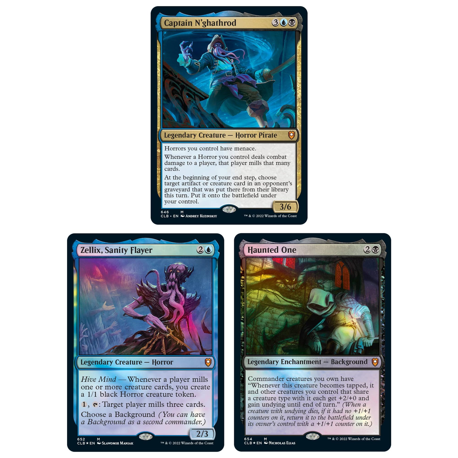 Magic: The Gathering Commander Legends: Battle for Baldur’s Gate Commander Deck – Mind Flayarrrs + Collector Booster Sample Pack - 6