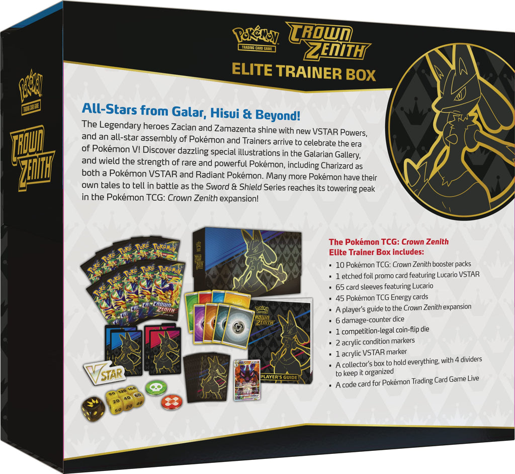 Pokemon TCG: Crown Zenith Elite Trainer Box - 6