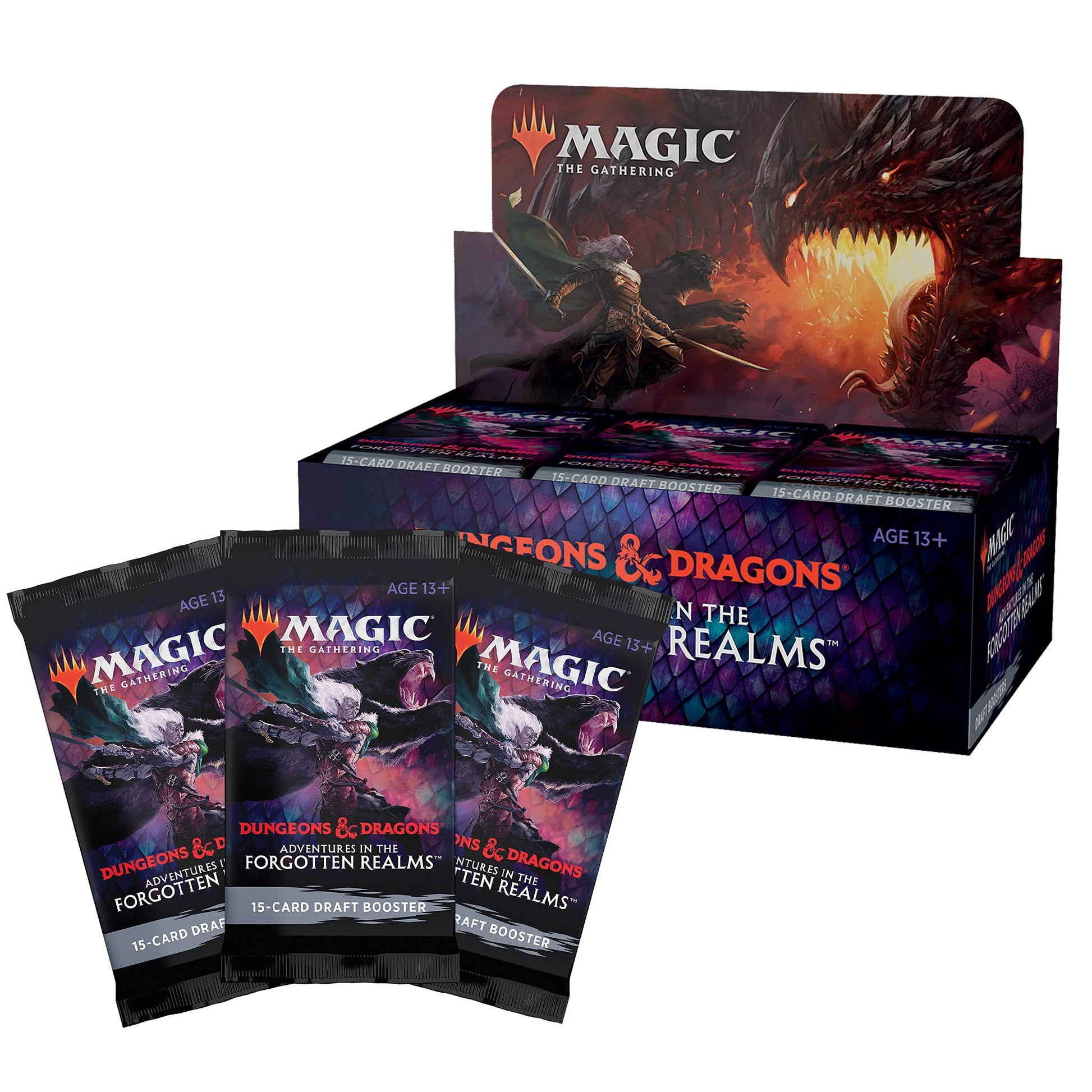 Magic The Gathering Adventures in The Forgotten Realms Draft Booster Box, 36 Packs - 4