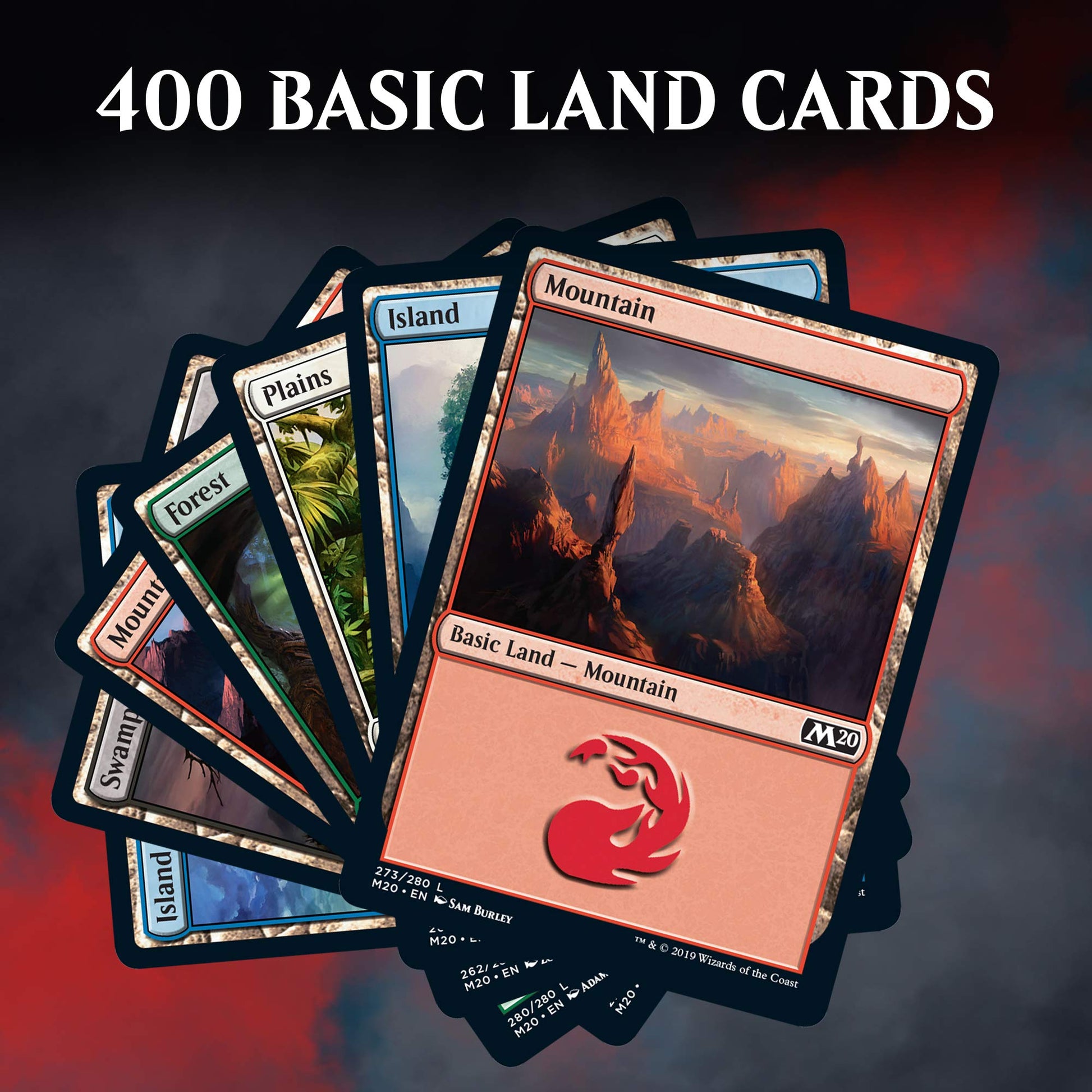 Magic The Gathering Core Set Land Station (400 Cards) , Black, 13+ years - 7