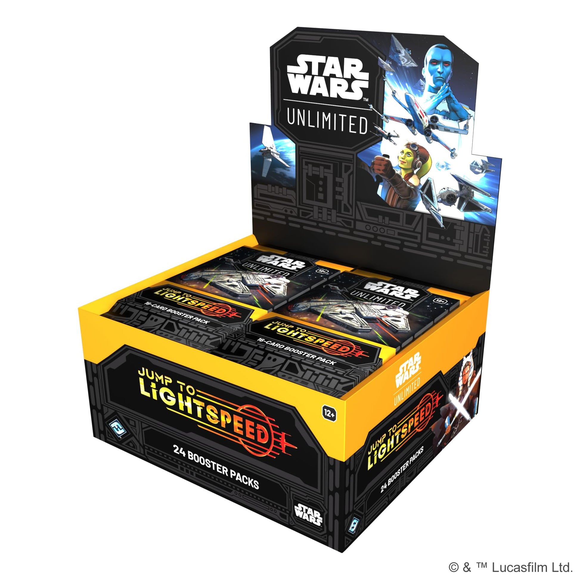 Asmodee Star Wars: Unlimited TCG Jump to Lightspeed Booster Display (Set of 24 Booster Packs) - Trading Card Game for Kids & Adults, Ages 12+, 2+ Players, 20 Min Playtime - 5