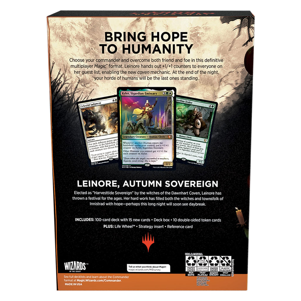 Magic: The Gathering Innistrad: Midnight Hunt Commander Deck – Coven Counters (Green-White) - 5