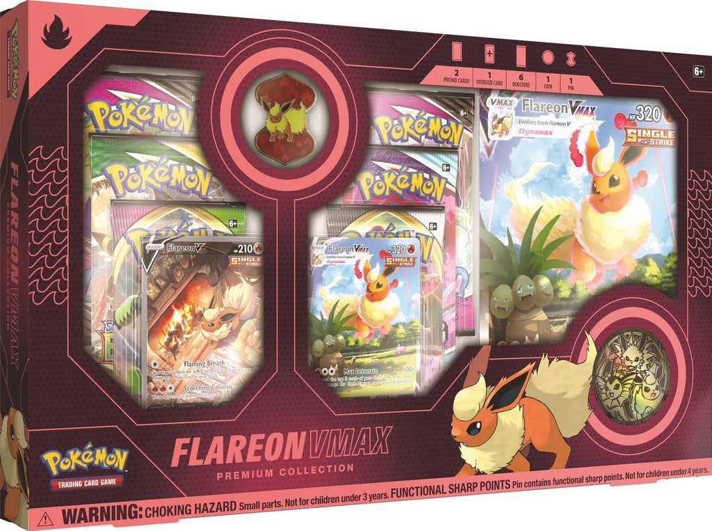 Pokemon Cards: Flareon VMAX Premium Collection Box - 4
