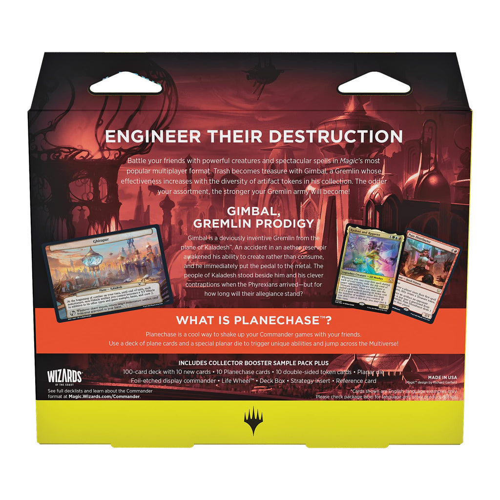 Magic: The Gathering March of the Machine Commander Deck - Tinker Time (100-Card Deck, 10 Planechase cards, Collector Booster Sample Pack + Accessories) - 2