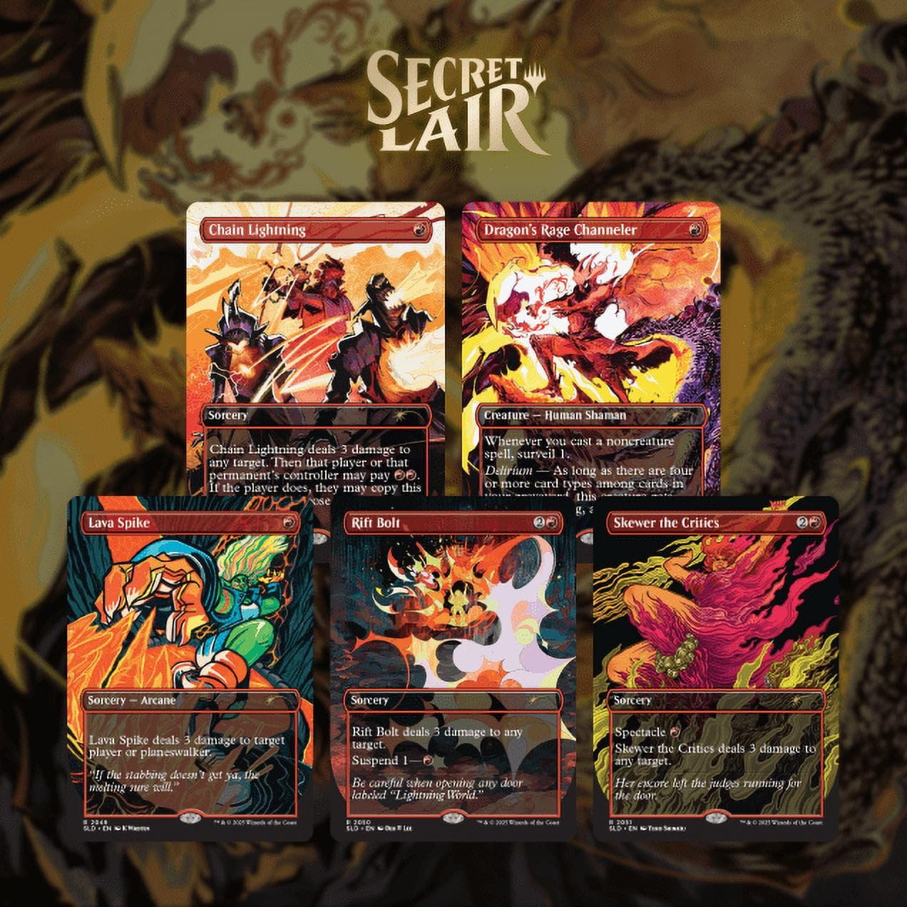 Magic the Gathering Secret Lair Everything is On Fire (Foil) - 2