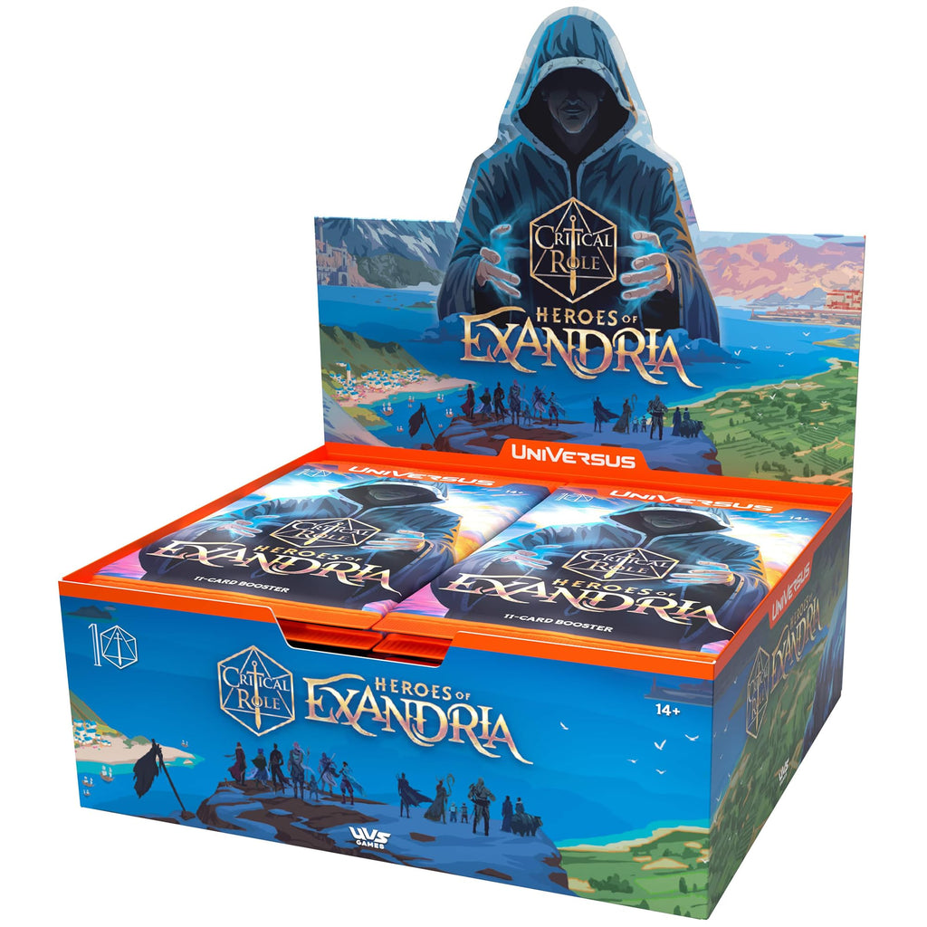 UniVersus: Critical Role: Heroes of Exandria - Booster Display - Includes 24 Booster Packs (11 Cards Ea), Deck-Building Card Game, Randomly Assorted - 3