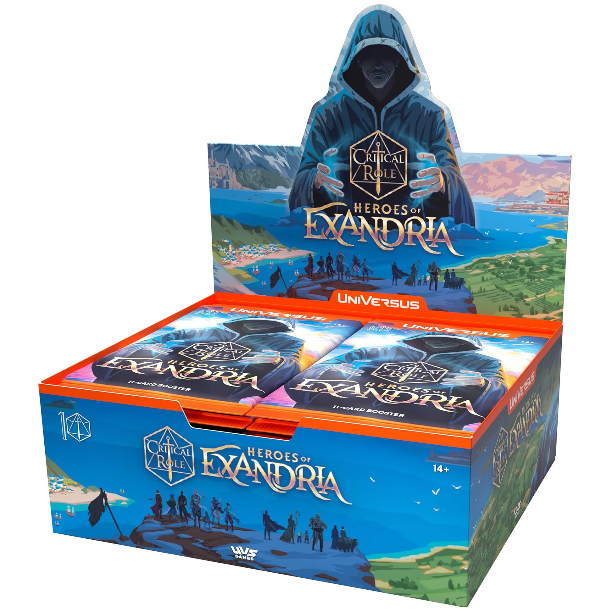 UniVersus: Critical Role: Heroes of Exandria - Booster Display - Includes 24 Booster Packs (11 Cards Ea), Deck-Building Card Game, Randomly Assorted - 3