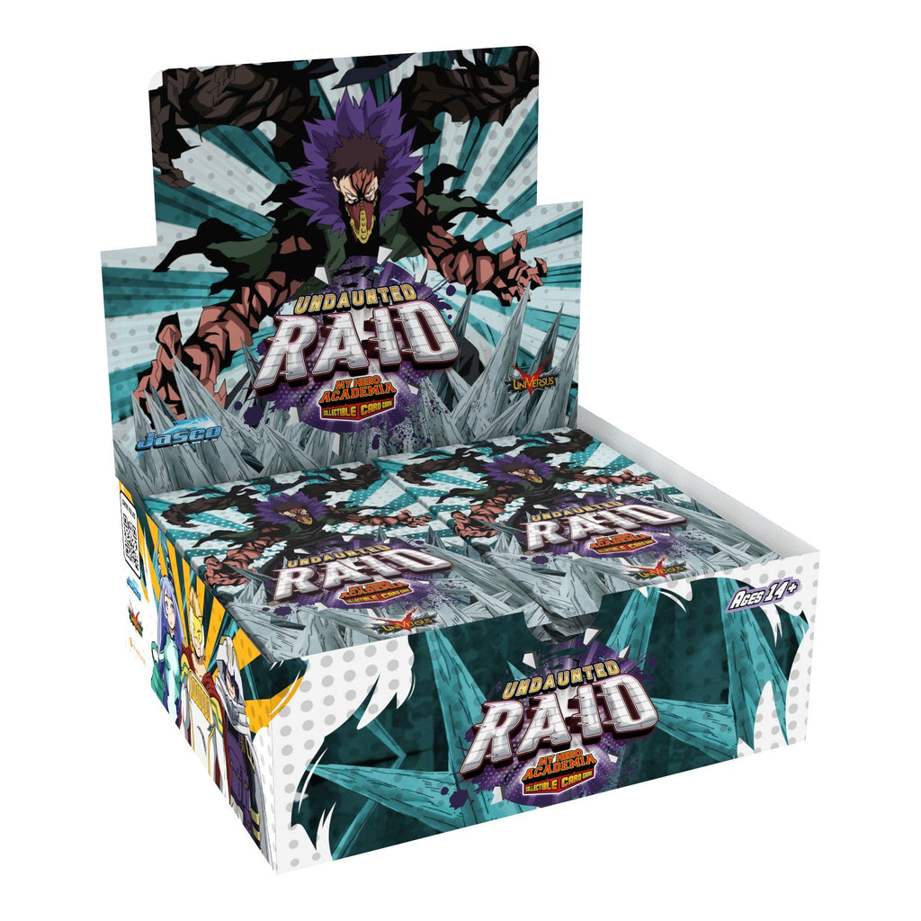 Jasco My Hero Academia Collectible Card Game Series 5: Undaunted Raid Booster Display - Contains 24 Expansion Packs of 11-Cards, Trading Card Game - 6