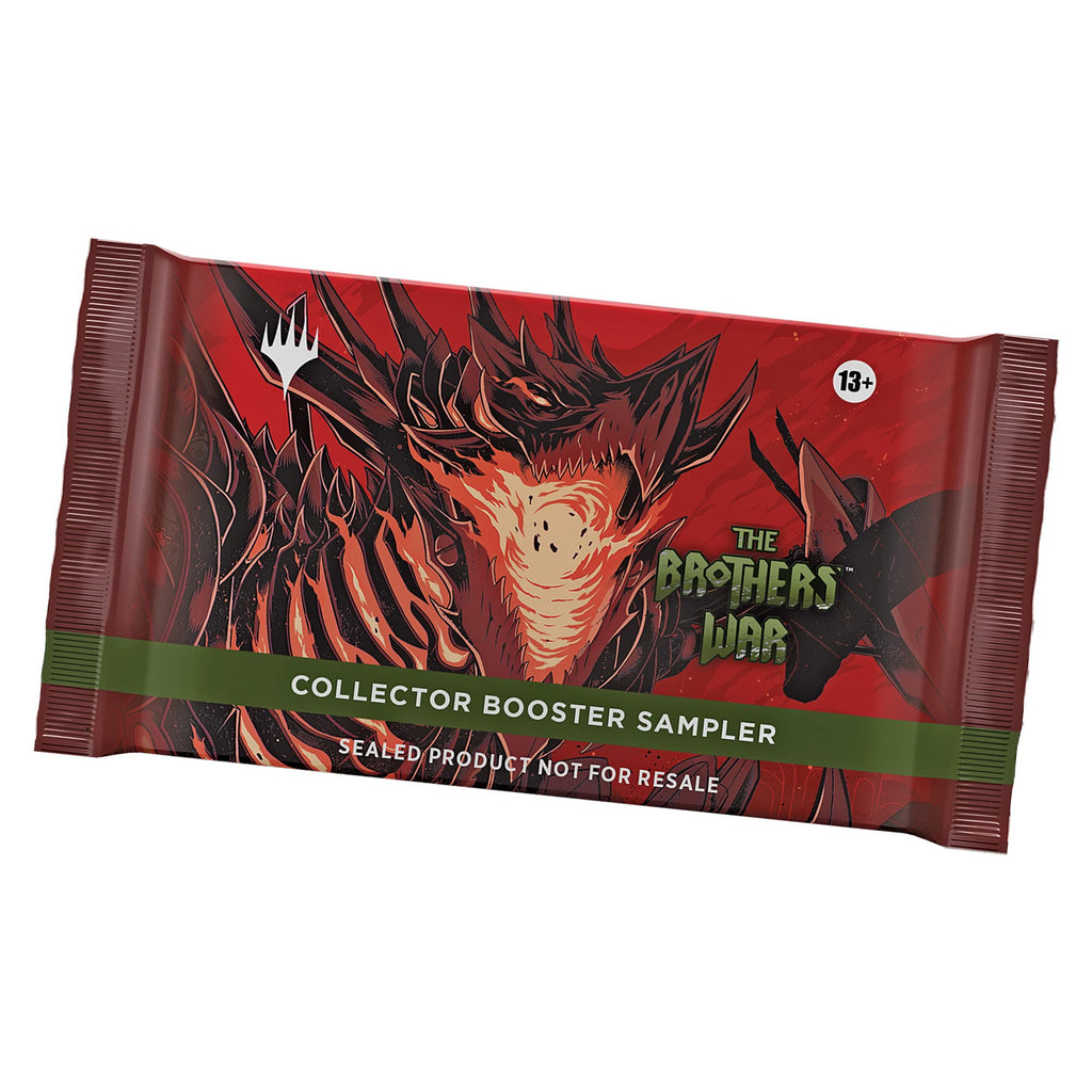Magic: The Gathering The Brothers’ War Retro-Frame Commander Deck - Mishra’s Burnished Banner (Blue-Black-Red) + Collector Booster Sample Pack - 5