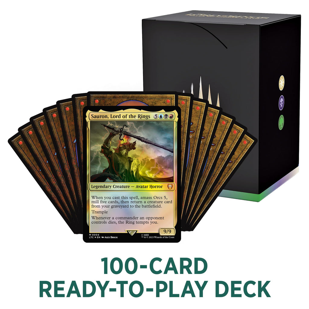Magic: The Gathering The Lord of The Rings: Tales of Middle-Earth Commander Deck 4 + Collector Booster Sample Pack - 7