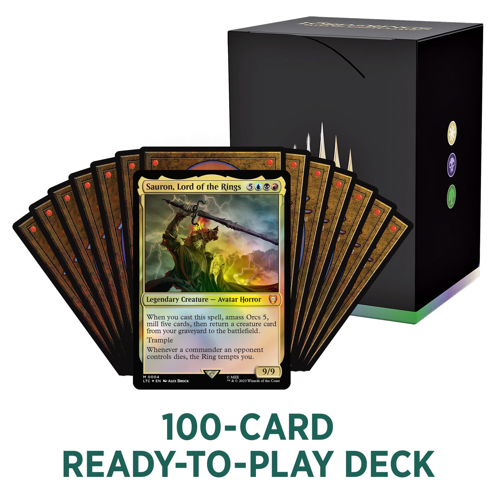 Magic: The Gathering The Lord of The Rings: Tales of Middle-Earth Commander Deck 4 + Collector Booster Sample Pack - 7