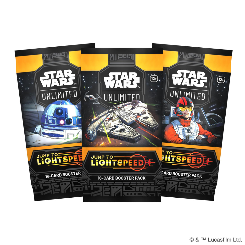 Asmodee Star Wars: Unlimited TCG Jump to Lightspeed Booster Display (Set of 24 Booster Packs) - Trading Card Game for Kids & Adults, Ages 12+, 2+ Players, 20 Min Playtime - 6