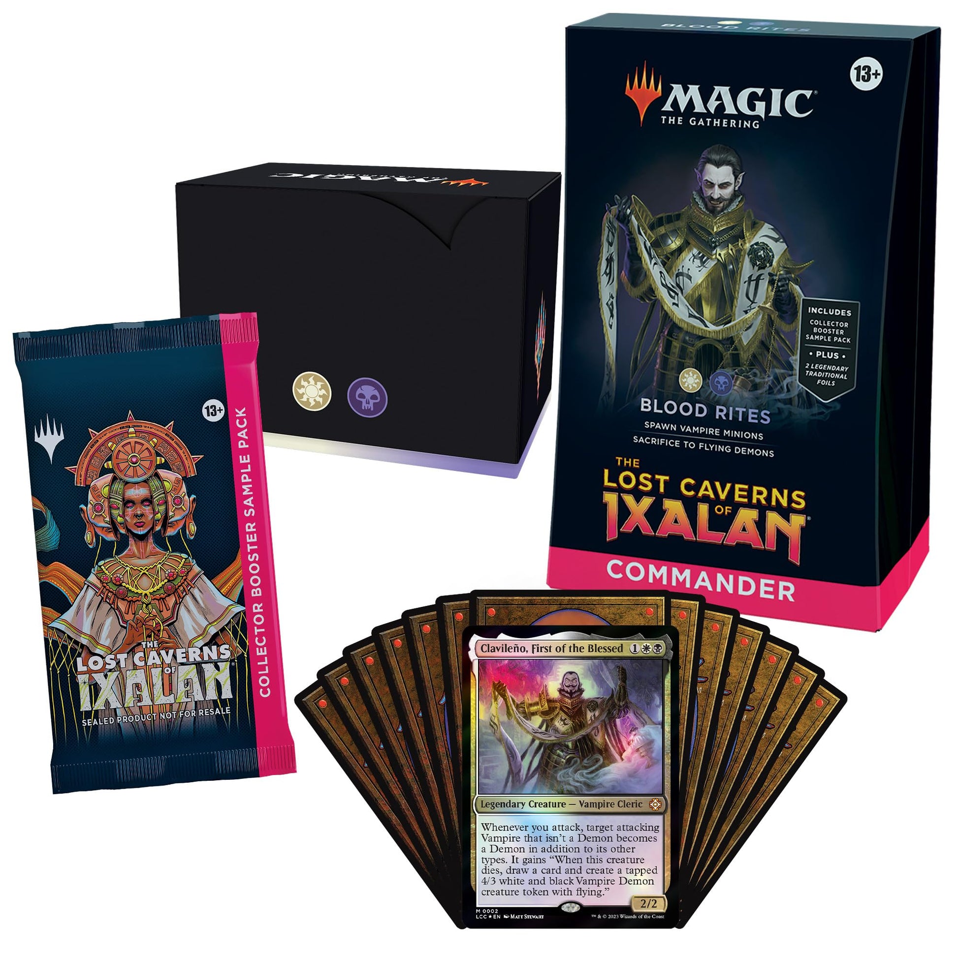 Magic: The Gathering The Lost Caverns of Ixalan Commander Deck Bundle – Includes All 4 Decks (Ahoy Mateys, Blood Rites, Explorers of The Deep, Veloci-ramp-tor) - 6