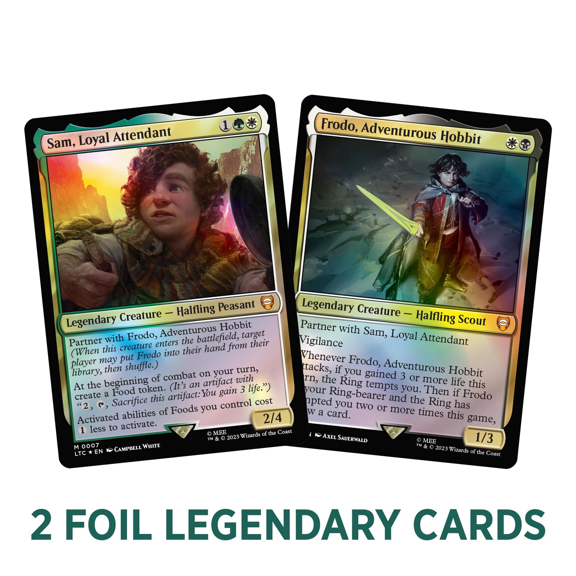 Magic The Gathering The Lord of The Rings: Tales of Middle-Earth Commander Deck 2 + Collector Booster Sample Pack - 6