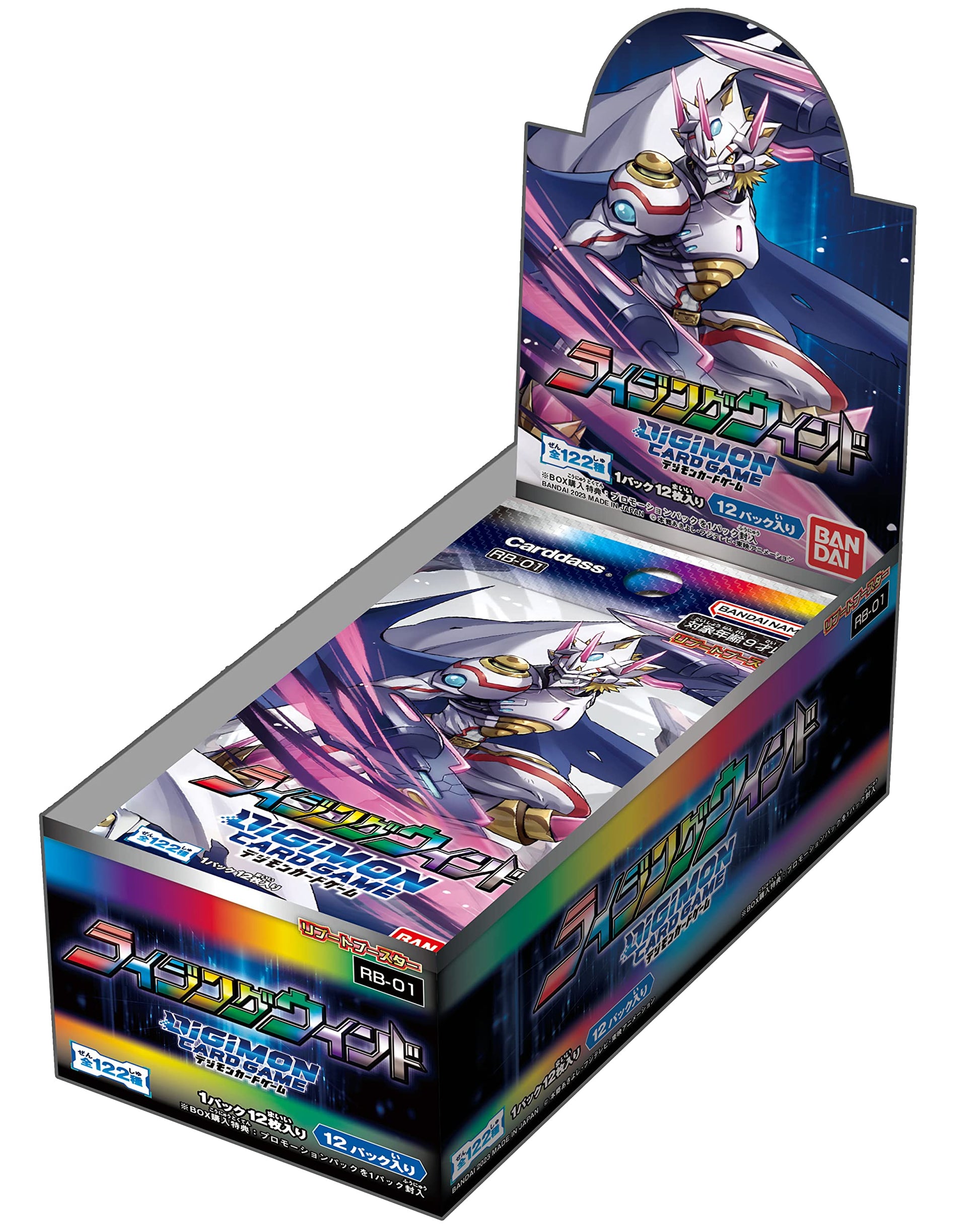 BANDAI Digimon Card Game Reboot Booster Rising Wind [RB-01] (BOX) 12 Pack