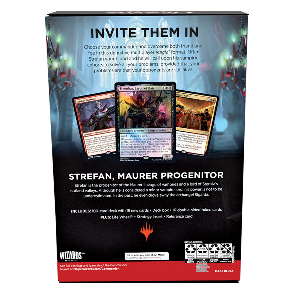 Magic: The Gathering Innistrad: Crimson Vow Commander Deck – Vampiric Bloodline (Black-Red) - 2