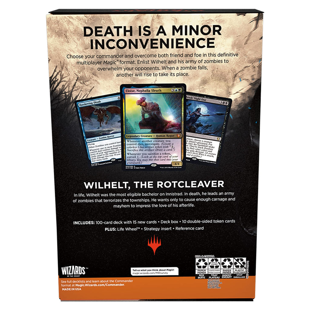 Magic: The Gathering Innistrad: Midnight Hunt Commander Deck – Undead Unleashed (Blue-Black) - 5