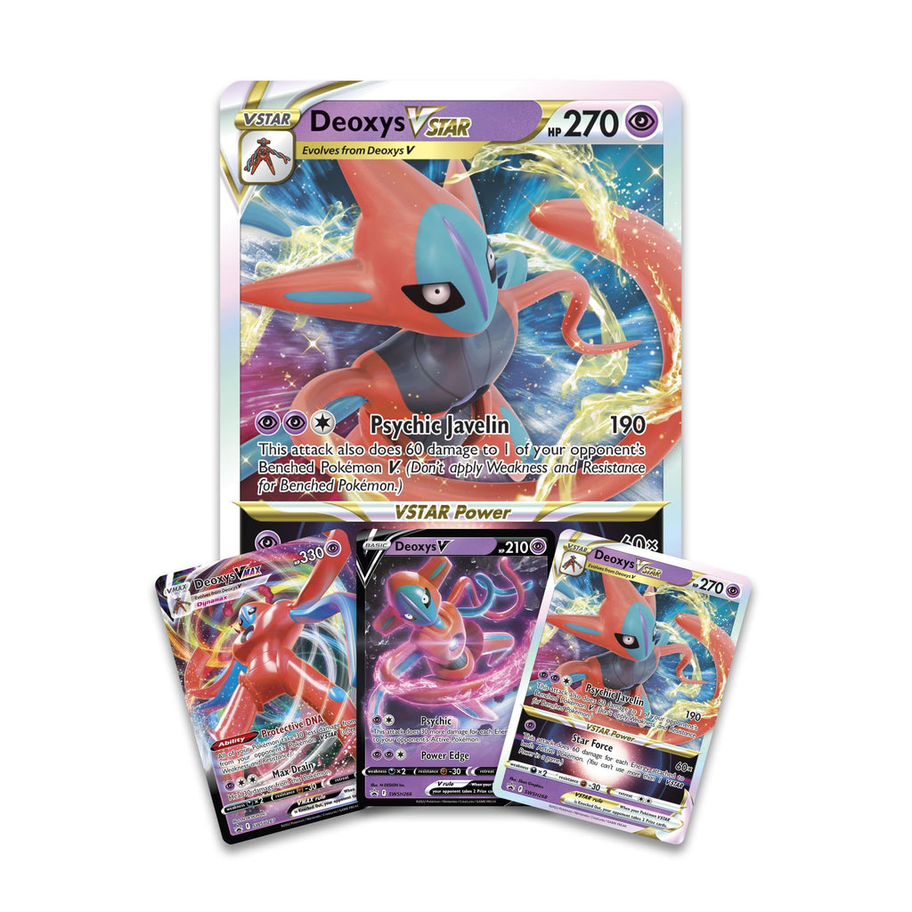 Pokémon TCG: Deoxys VMAX & VSTAR Battle Box (3 Foil Promo Cards, 1 Oversize Foil Card & 4 Booster Packs) - 6