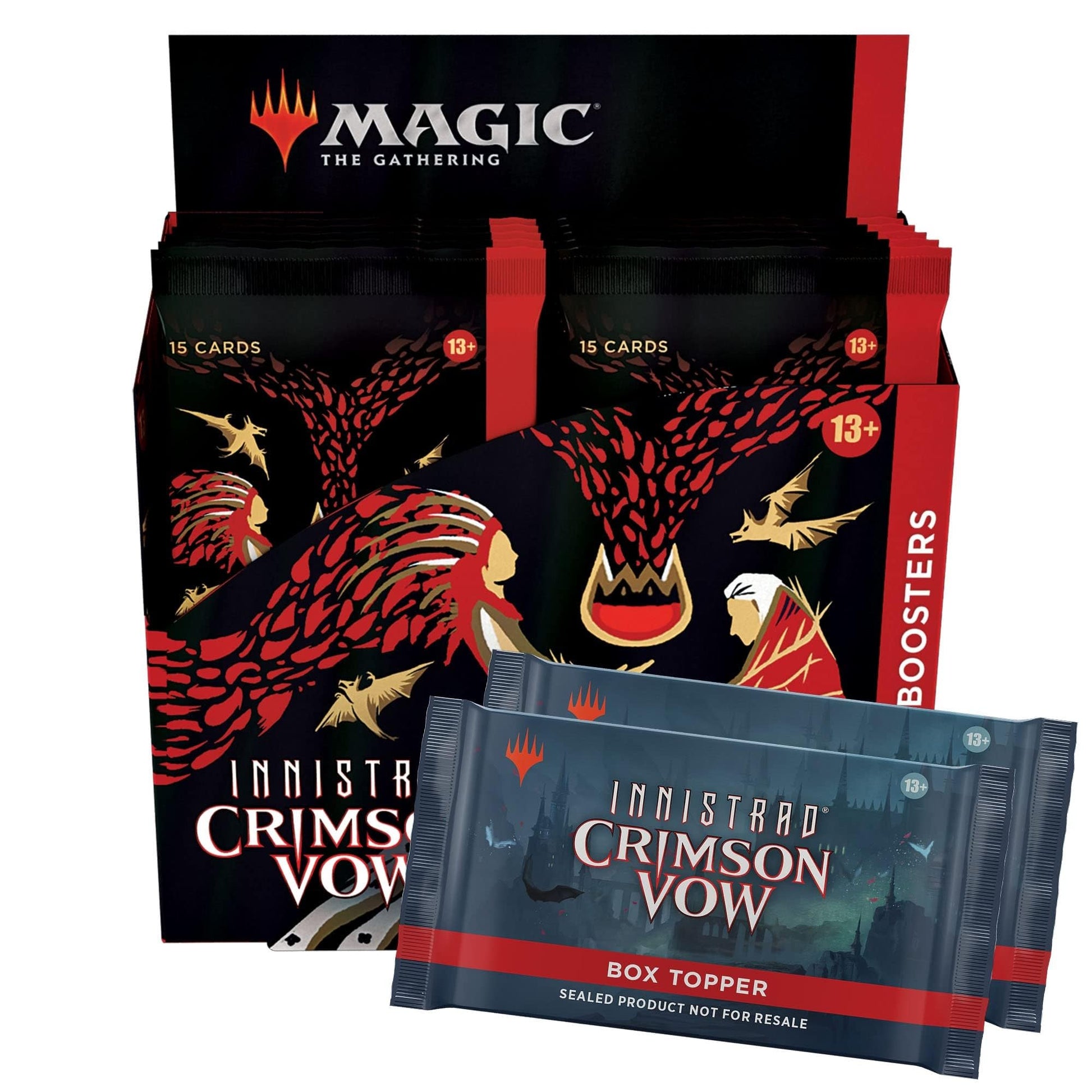 Magic: The Gathering Innistrad: Crimson Vow Collector Booster Box | 12 Packs + 2 Dracula Box Toppers (182 Magic Cards) - 3